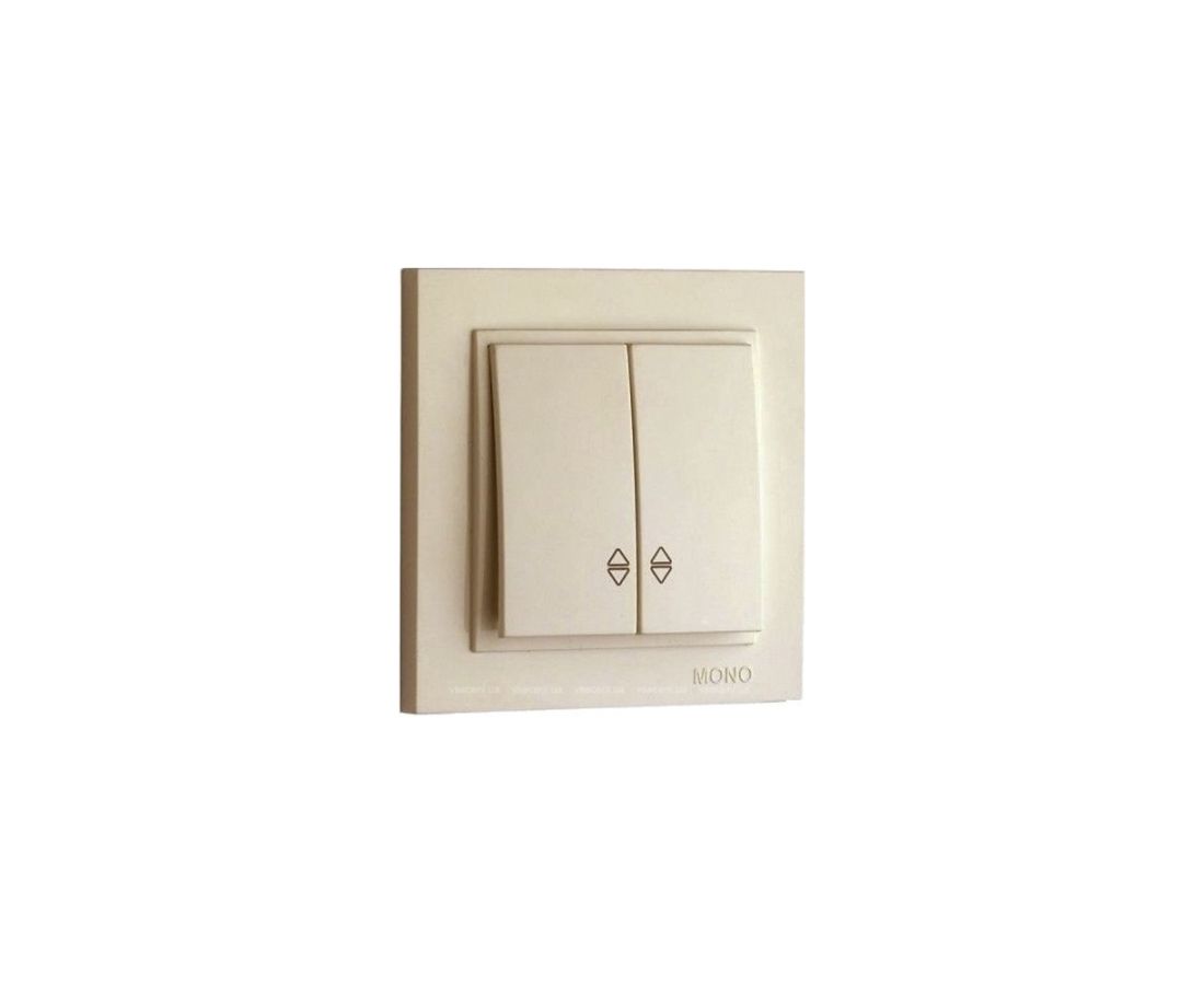 ჩამრთველი რევერსი ორიანი DESPINA cream - 102-170023-111 — როზეტები და ჩამრთველები